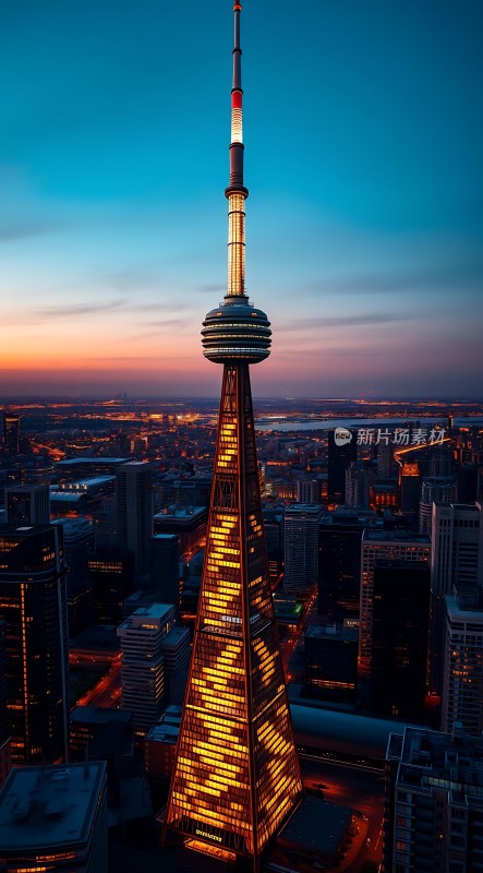 东方明珠塔夜景