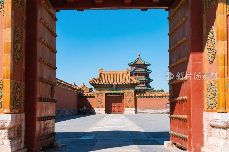 古建筑门前景观