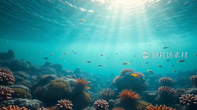 阳光下的海底世界
