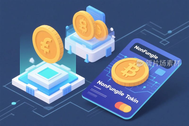 数字货币插画