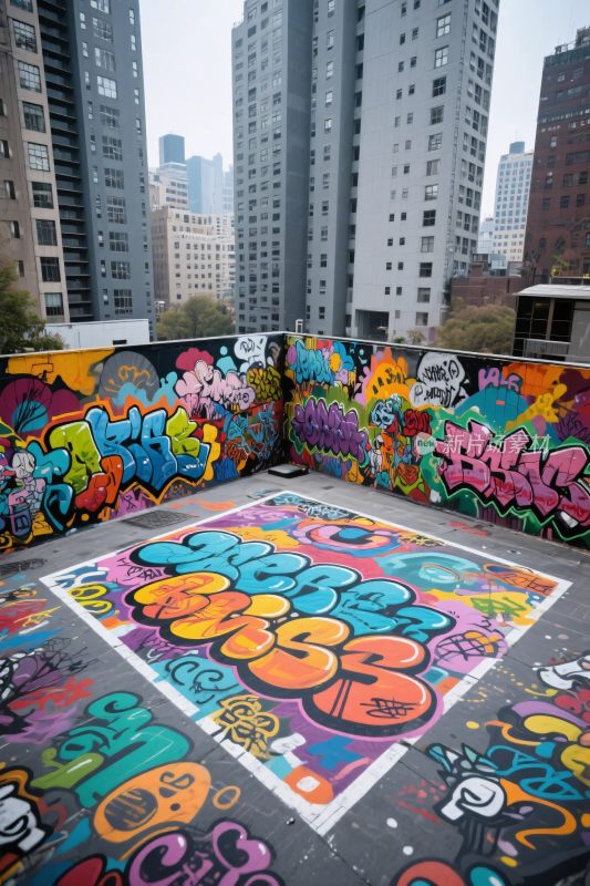 城市涂鸦艺术场景