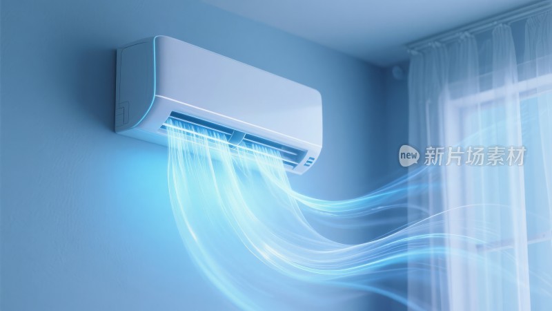 智能节能环保空调冷风冷气特效，空调设计