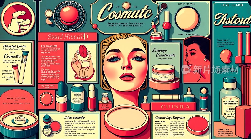 化妆品广告宣传图