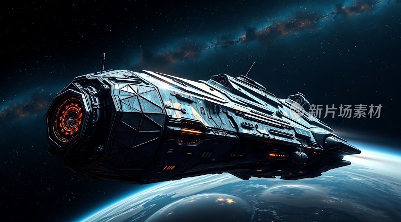 星际飞船遨游宇宙