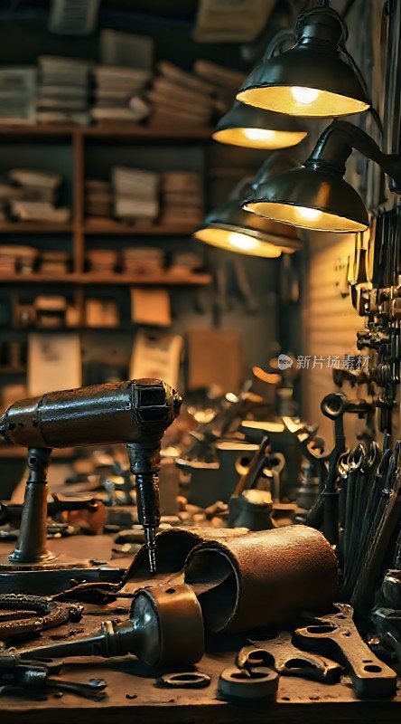 复古车间里的工具与设备