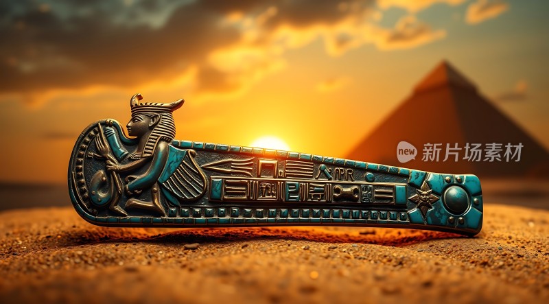 古埃及法老木乃伊棺材