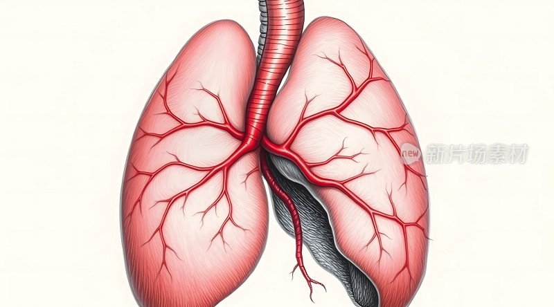 肺部的详细解剖图