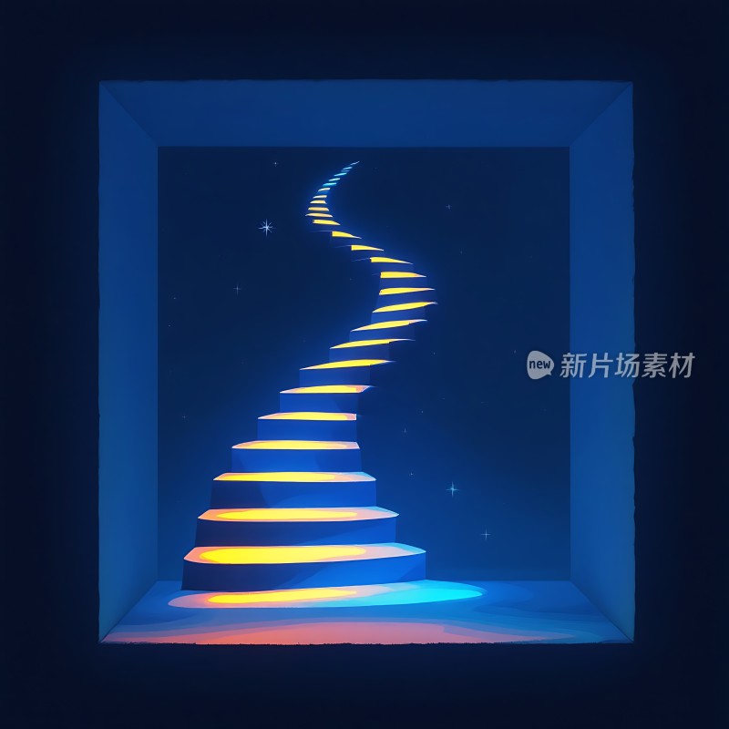 通往星空的彩色阶梯