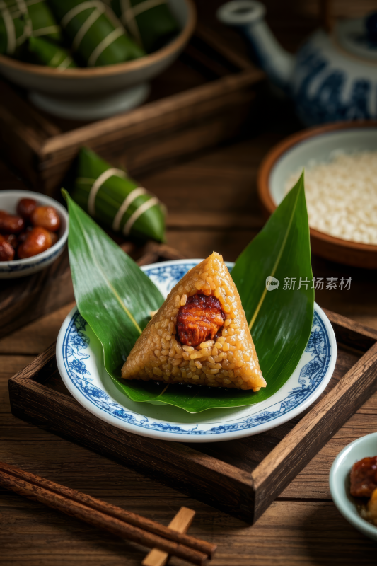 肉粽中国传统经典美食中式家常美味食物