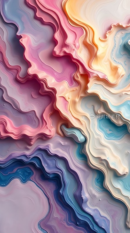 色彩流动的艺术世界