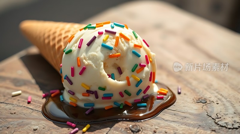 融化冰淇淋 cone