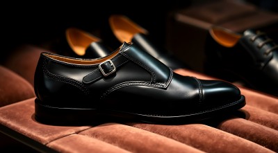 黑色皮鞋展示质感十足适合正式场合穿着