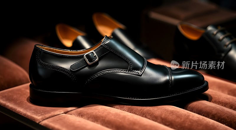 黑色皮鞋展示质感十足适合正式场合穿着