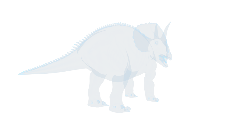 恐龙 Diceratops 双角龙