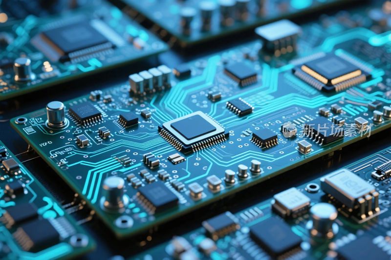 电子电路板特写