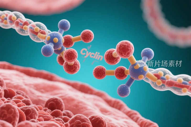 分子结构科学插画