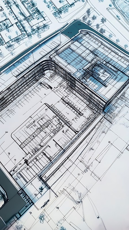 现代建筑蓝图设计图