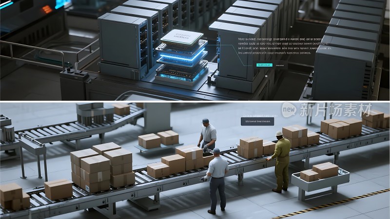 智能工厂生产流程展示