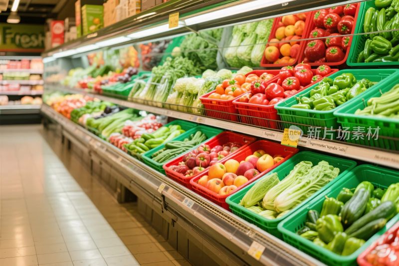 超市生鲜蔬菜陈列