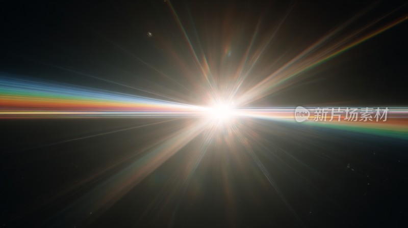 炫目光芒放射效果画面