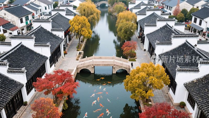 古巷水乡古桥风光