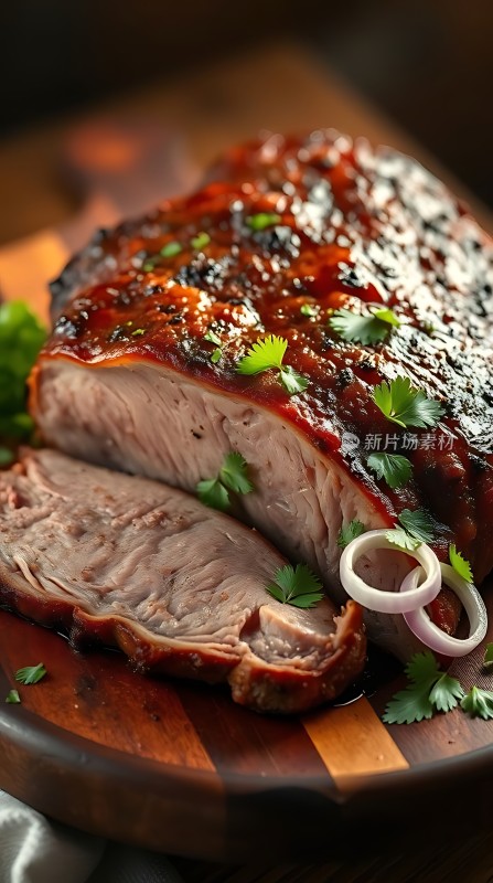 烤肉配香菜洋葱