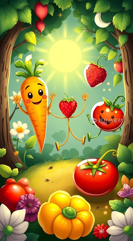 果蔬乐园快乐起舞