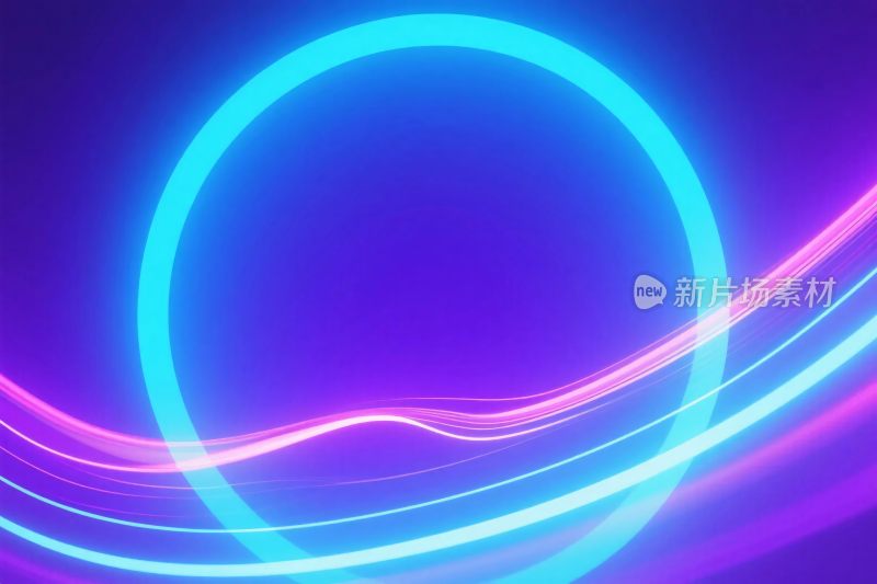 彩色霓虹光效图案