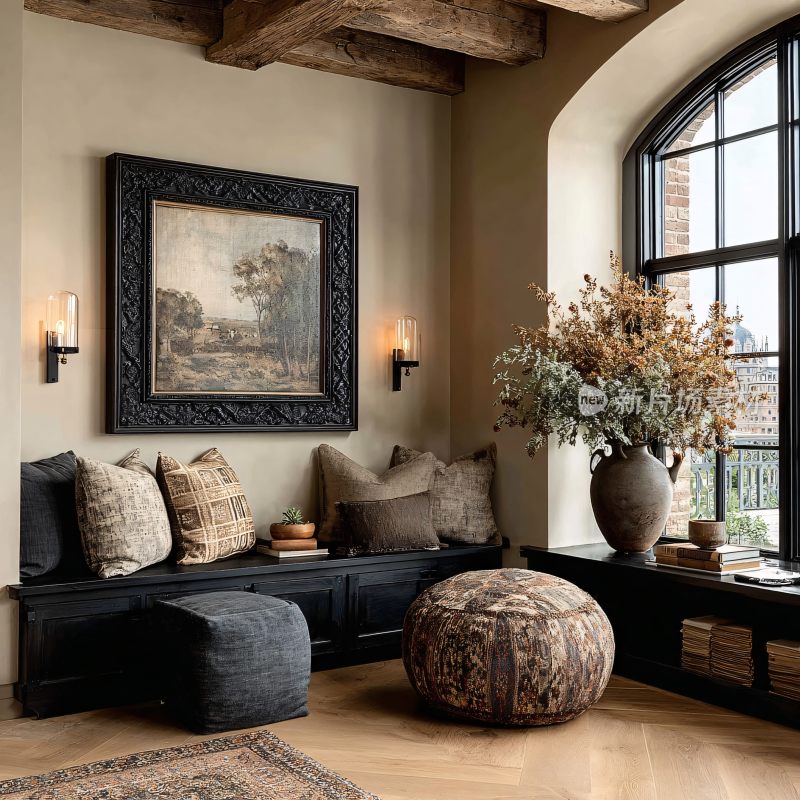 温馨舒适的室内角落场景