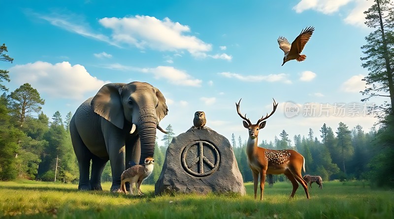 和谐共处自然之灵
