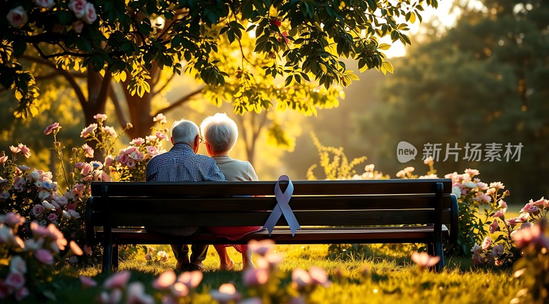 夕阳下的温馨时光