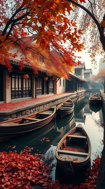 秋日古巷水乡情