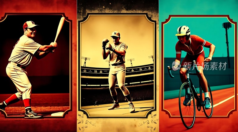 运动健将棒球、垒球与自行车