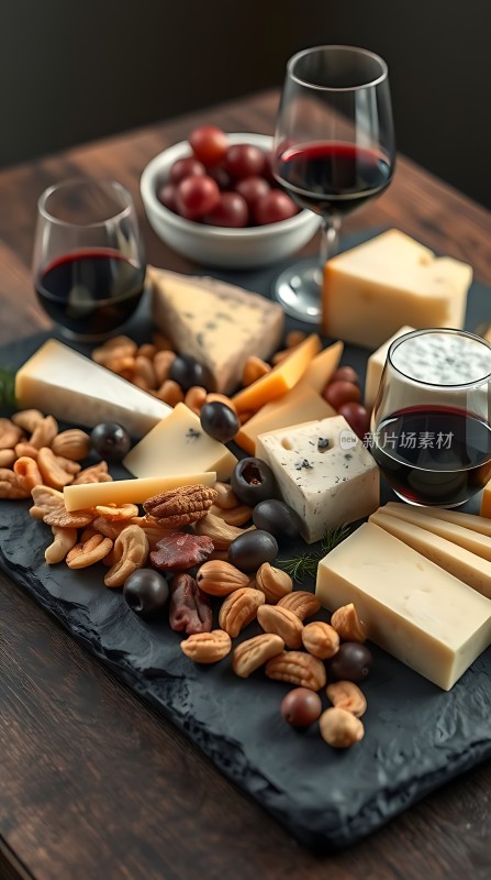 红酒奶酪坚果拼盘
