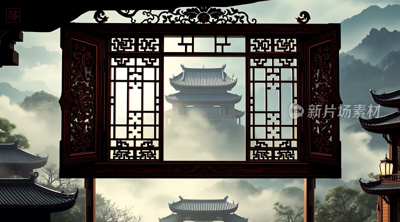 古风建筑风景图