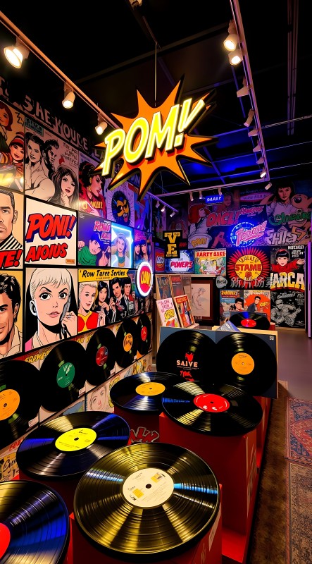 复古唱片店音乐与艺术的碰撞