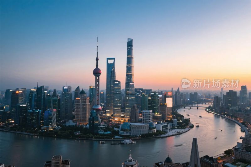 上海城市景观夜景