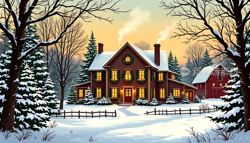 冬日暖屋温馨圣诞之家