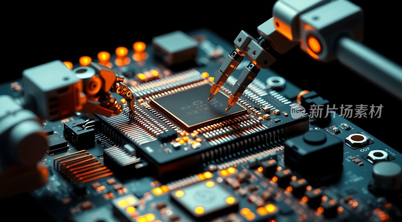 芯片组装机器人精准操作