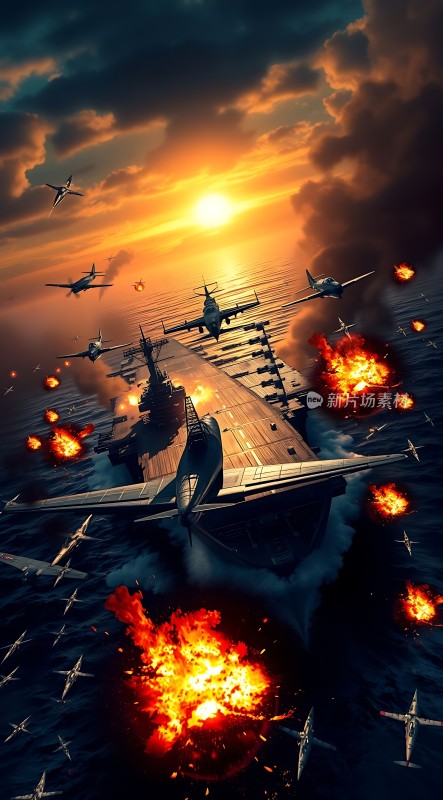 日落下的航母激战