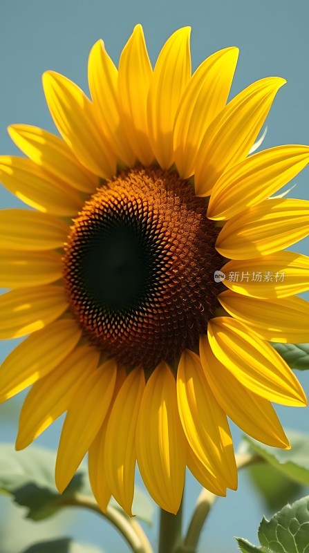 阳光下的向日葵绽放