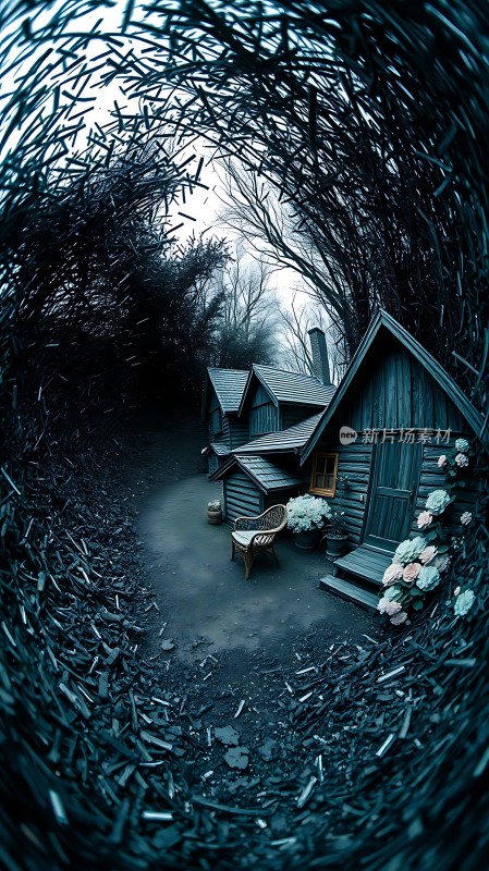 深林秘境小木屋