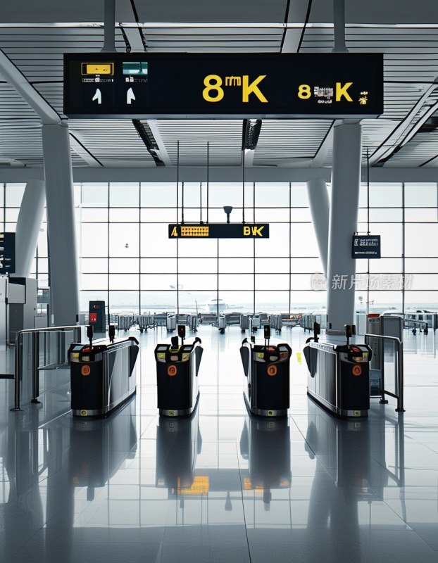 机场闸机静景