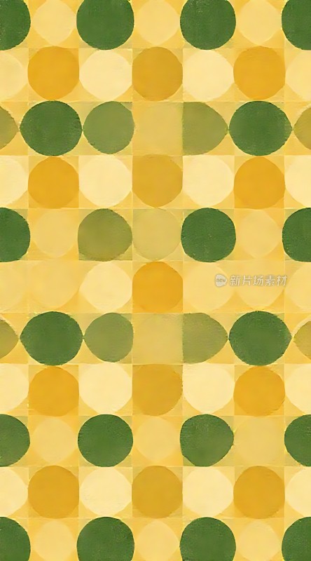 黄绿圆点背景图案