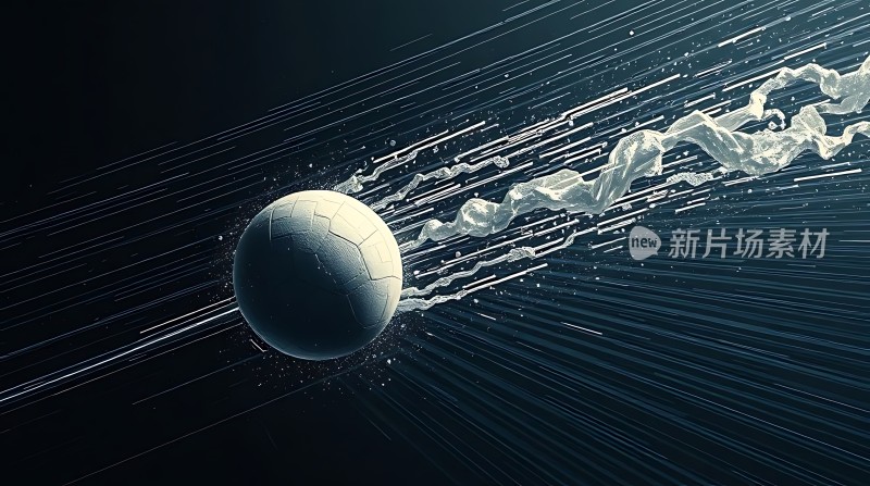 新片场素材足球运动轨迹