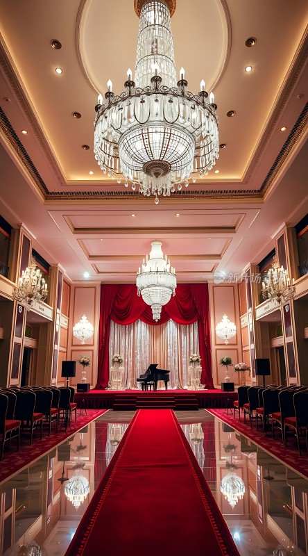 豪华宴会厅红毯钢琴盛宴
