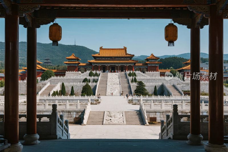 古建筑景区风景图