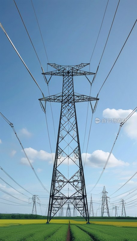 电力传输塔线