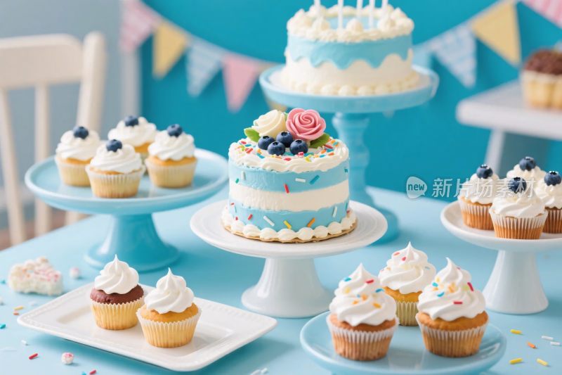 甜点蛋糕展示图