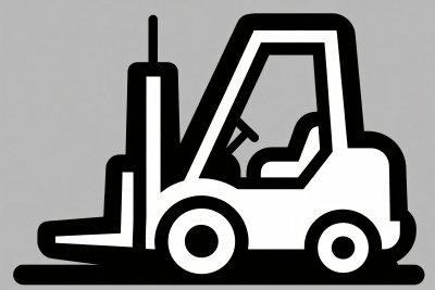 叉车插画图标 叉车插画图标